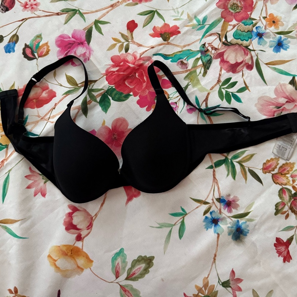 Elegant Black Women's Bra size 34D [Wolford brand bra eye& hook back closure - Picture 8 of 16